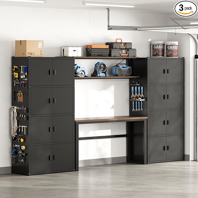 FLEXIMOUNTS 117" W Modular Garage Storage Cabinet by FLEXIMOUNTS