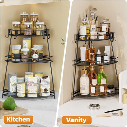 VITVITI 3 Tier Corner Bathroom Counter Organizer, Metal Bathroom Countertop - Image 5