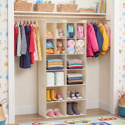 Ofiray-home 6 Tier Hanging Closet Organizer, 16 Compartments Sweater Organizer - Image 2