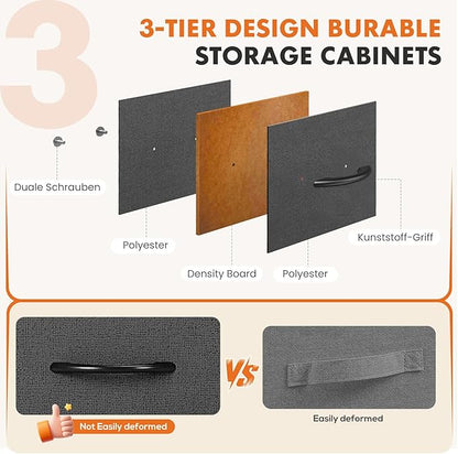 Sweetcrispy 5 Storage Drawer Bedroom Dresser, Tall Dresser - Image 5