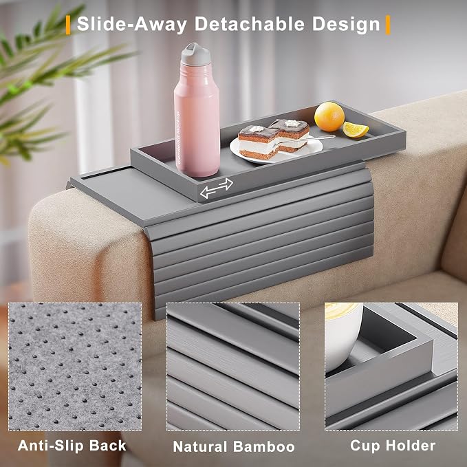 Sofa Armrest Tray Table for Couch - Image 3
