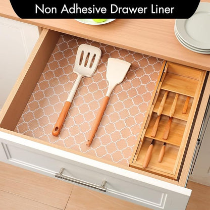 Cooyes Shelf Liner for Kitchen Cabinets – Non-Adhesive Waterproof Drawer Liner - Image 2