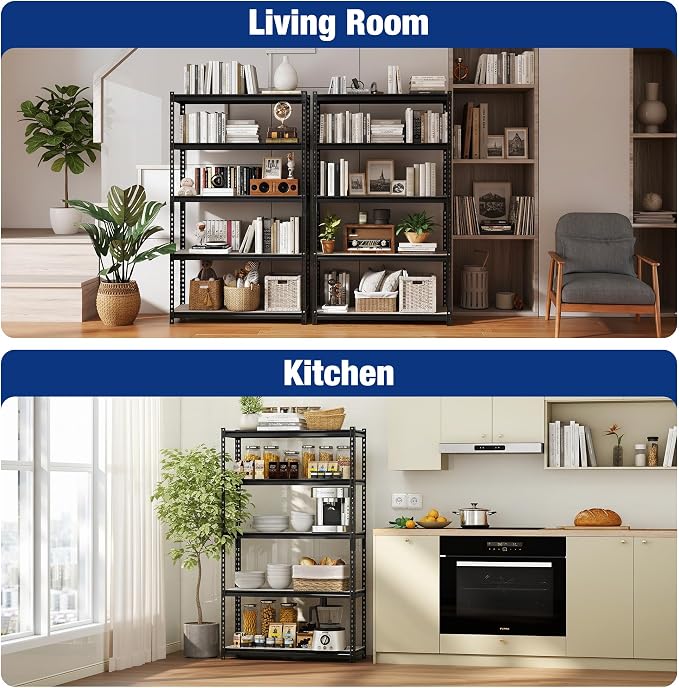 WORKPRO 5-Tier Black Shelving - Image 8
