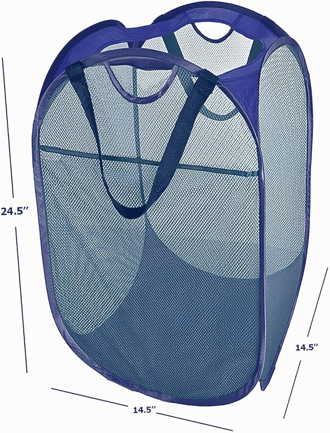 HOUSE AGAIN Strong Mesh Pop-up Laundry Hamper, Quality Collapsible Laundry - Image 2