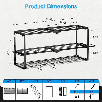 Heavy Duty Power Tool Organizer Wall Mount - Image 2