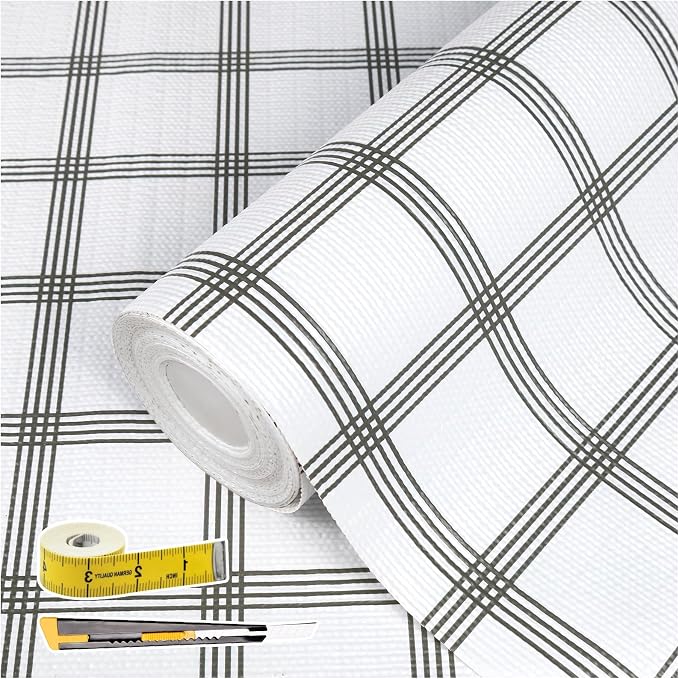 Shelf Liners for Kitchen Cabinets 17in x 30FT, Non Adhesive Drawer Liner White by Adwann