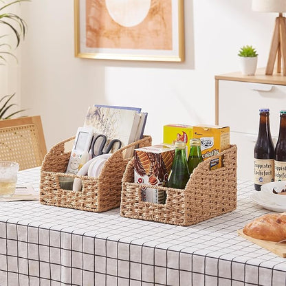 OIAHOMY Pantry Baskets for Organizing, Paper Rope Baskets - Image 8