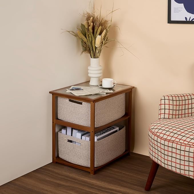 Large Storage Baskets for Organizing, Closet Shelf Baskets for Clothes Blanket - Image 8