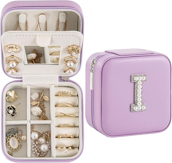 Travel Jewelry Case, Small Jewelry Box Organizer by Unknown