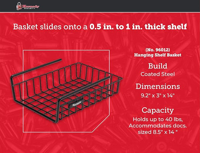 Hornady Hanging Shelf Document Basket, 96012 - Image 4