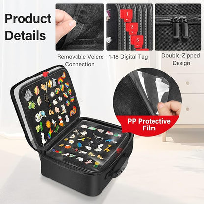 Enamel Pin Display Book, 18 Page Pin Bag - Image 3
