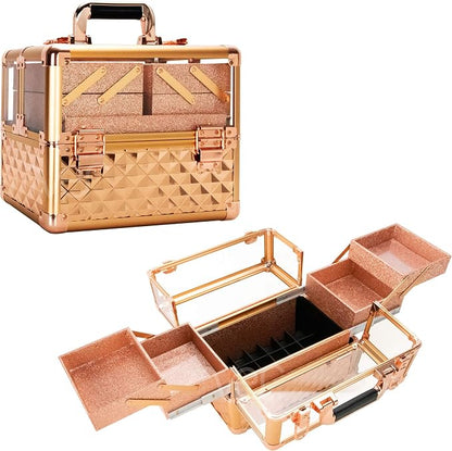 Ver Beauty Armored Acrylic Cosmetic Case Organizer Train Makeup Case by VerBeauty