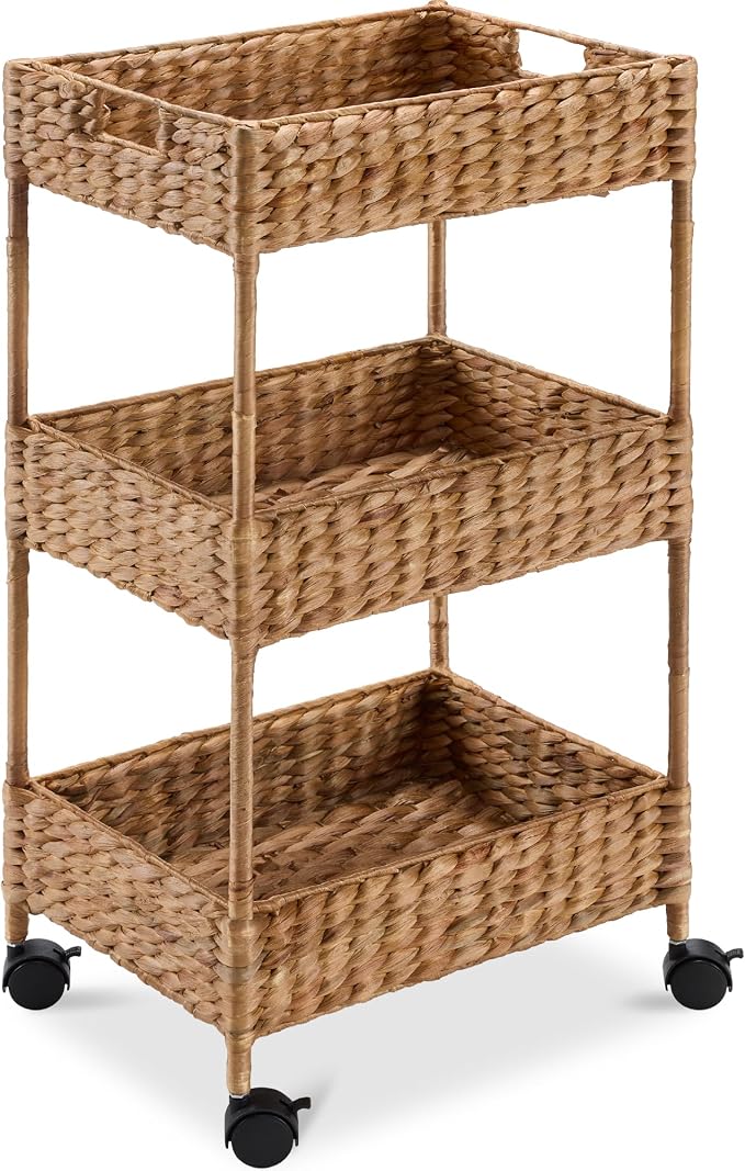 Best Choice Products 3-Tier Water Hyacinth Rolling Nursery Caddy w/Wheels by Unknown