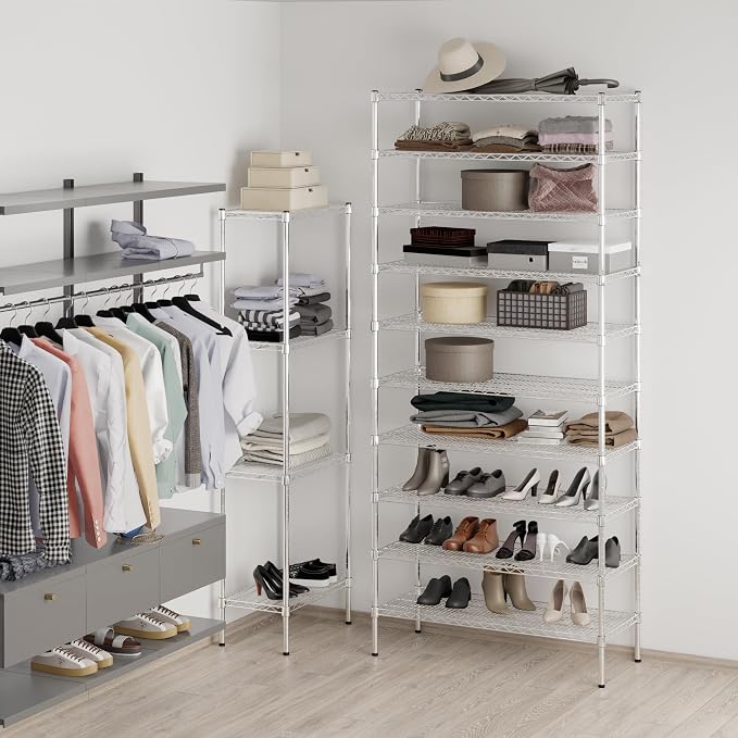 18" Deep x 42" Wide x 96" Height Wire Shelving Kit | 10-Tier | NSF Commercial - Image 5