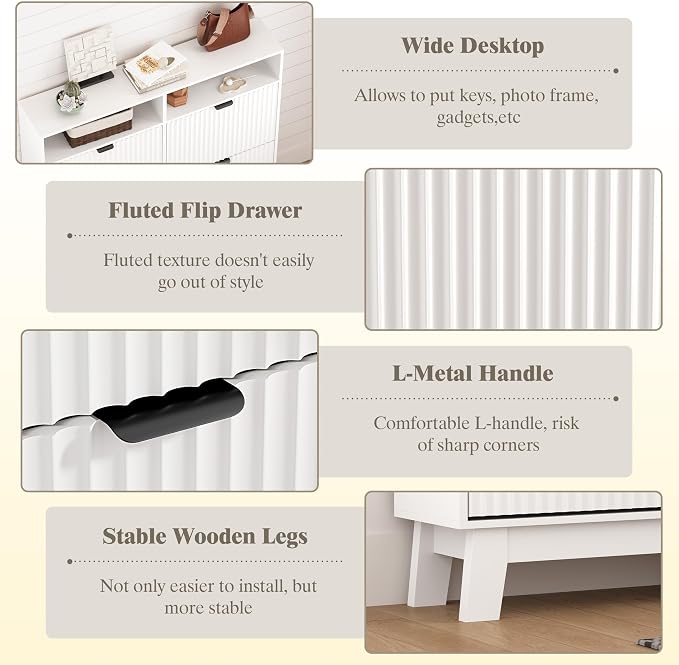 Shoe Cabinet Storage for Entryway - Image 5
