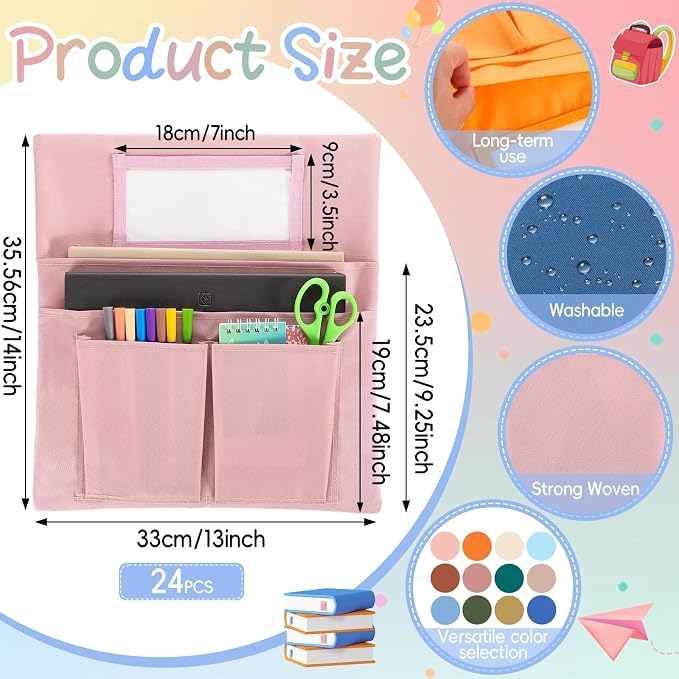 gisgfim 24 Pcs Small Chair Pockets - Image 2
