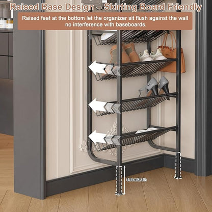 UMDONX 9 Layer Shoe Rack for 18 Pairs Shoes, Freestanding Shoe Organizer - Image 6
