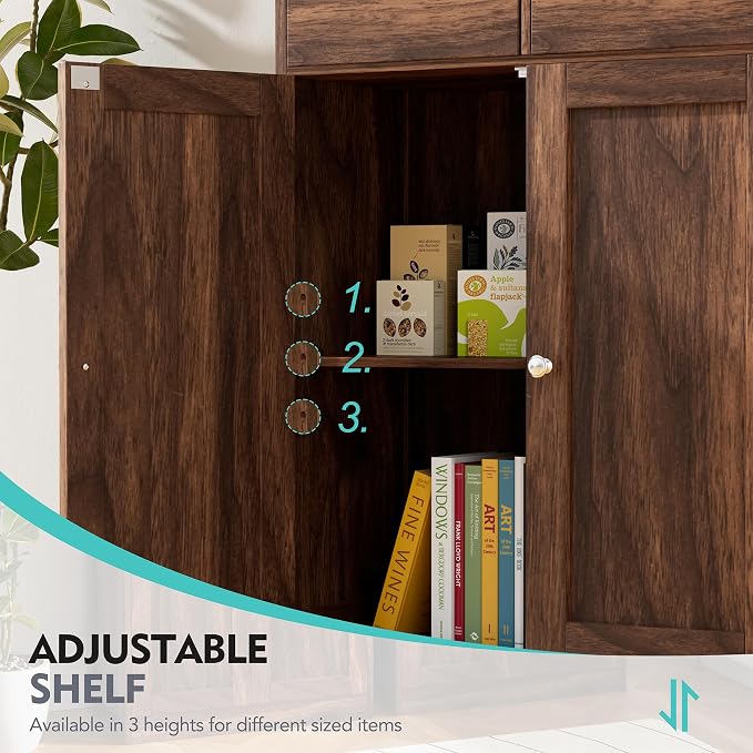 Vongrasig Bathroom Storage Cabinet, 42.5" H Freestanding Floor Cabinet | Wooden - Image 4