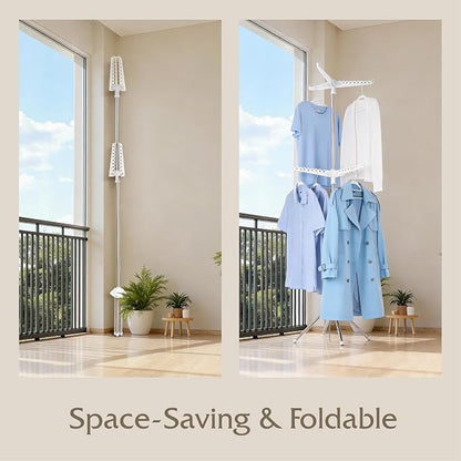 Beaudaily Clothes Drying Rack, Foldable 74.8-Inch Laundry Drying Rack, Indoor 2 - Image 3