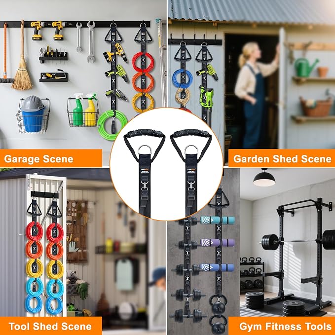 Extension Cord Organizer with 5 Detachable straps 2 PCS | Extension Cord Hanger - Image 7