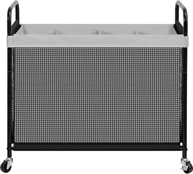 STO STO Laundry Hamper 4 Section, 140L Rolling Laundry Sorter Cart by STOSTO