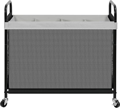 STO STO Laundry Hamper 4 Section, 140L Rolling Laundry Sorter Cart by STOSTO