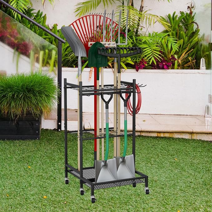 Garden Tool Organizer Garage Tools Organizer - Image 5