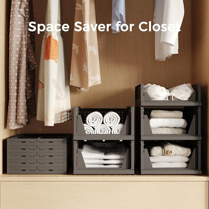 Pinkpum 5 Pack Folding Closet Organizers - Image 5