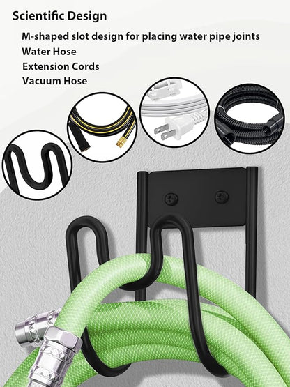 Metal Garden Hose Holder, Wall Mounted Water Hose Hanger, Solid Hose Hook - Image 5