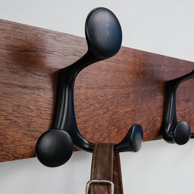 SKOLOO 36-Inch Wood Coat Rack Wall Mount - Image 5