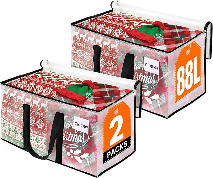 RoomHacks Clear Heavy Duty Extra Large Moving Bags, Reinforced Handle and by RoomHacks