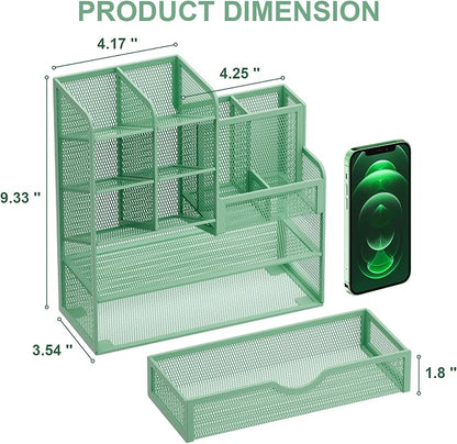Marbrasse Mesh Pen Holder for Desk, Desk Organizers and Accessories for Office - Image 5