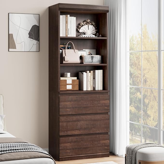 GarveeHome 70" Tall Bookcase - Image 8