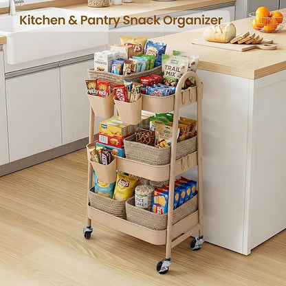3-Tier Rolling Utility Cart - Image 7