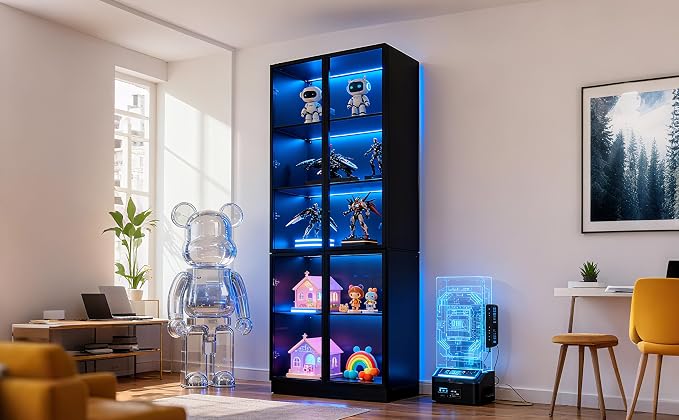 79'' Tall Glass Display Cabinet - Image 5