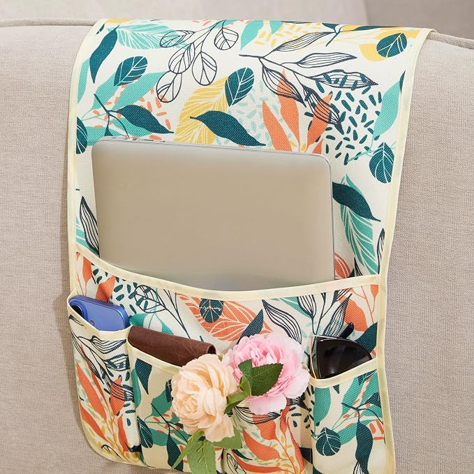 FLYILY Sofa Armrest Organizer Non-Slip Arm Chair Hanging Caddy Remote Control - Image 2
