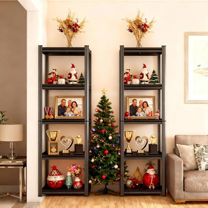 5-Tier Slim Metal Shelving Unit, Adjustable Narrow Standing Shelf - Image 2