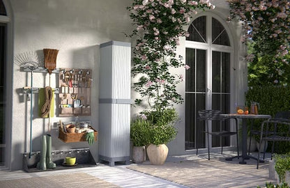Terry, Base 2350 RUW, Cabinet 1 Door, 4 Shelves. Color: Gray, Material: Plastic - Image 2