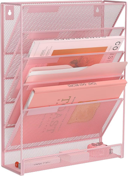 Kuntine.B Wall File Organizer Office Hanging Magazine Holder Wall File Organizer by KuntineB