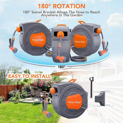 GAOMON Retractable Garden Hose Reel - Image 3