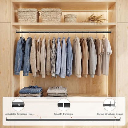 Oval Closet Rod 18-52 Inch Adjustable Closet Rods - Image 3