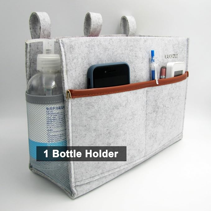 Bedside Caddy, Felt Bedside Storage Organizer, Hanging Storage Bag, Chair - Image 6
