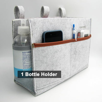 Bedside Caddy, Felt Bedside Storage Organizer, Hanging Storage Bag, Chair - Image 6