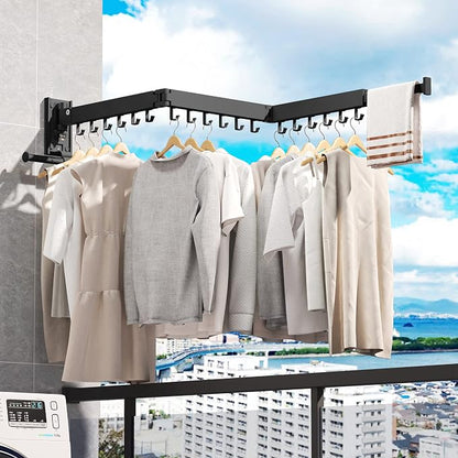 Clothes Drying Rack Wall Mounted, Laundry Drying Rack, Laundry Room Organization - Image 3
