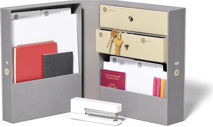 Savor | All-in-One Desk Organizer | Slate Gray – Keep Desk, and Home Organized by Savor