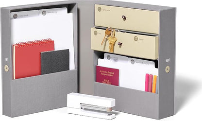Savor | All-in-One Desk Organizer | Slate Gray – Keep Desk, and Home Organized by Savor