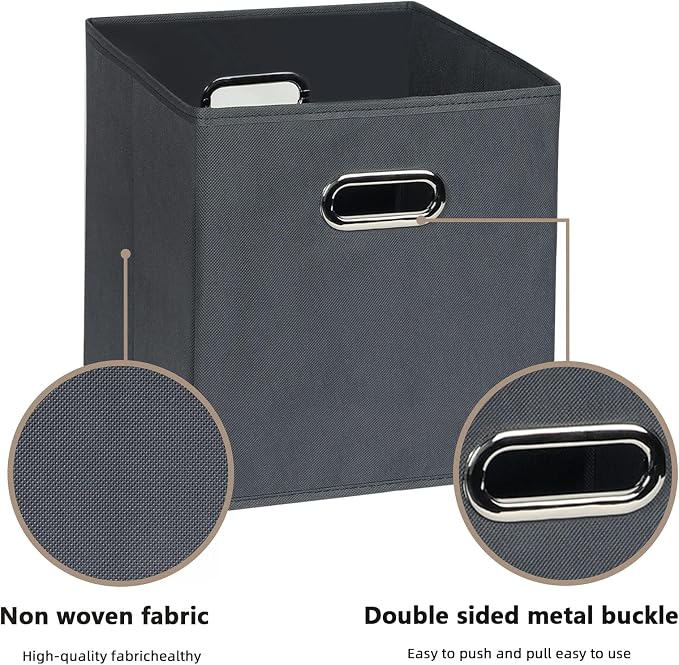 Fabric Cloth Storage Bins, Fabric Cube Organizer - Image 7