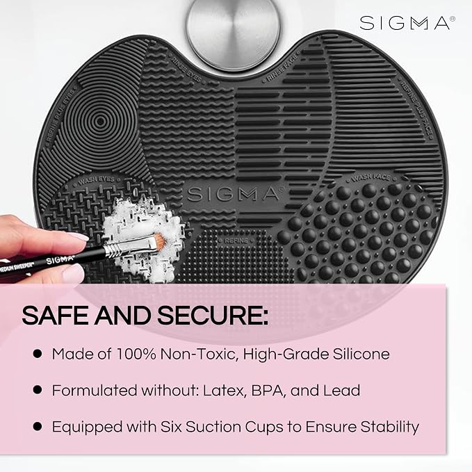 Sigma Beauty Makeup Brush Cleaner Mat – Sigma Spa Express Silicone Makeup Brush - Image 7
