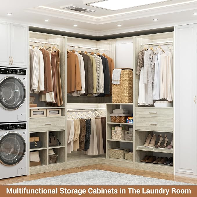 Unikito 86" Corner Closet System, Modular Closets Organizer - Image 6