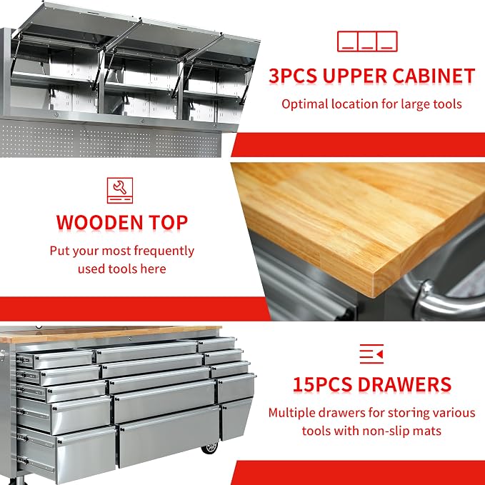 CT Copper Tailor 72-inch Rolling Tool Chest - Image 6